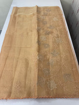 Tissue Silk applique work saree MSH120 Peach