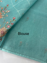 Silky kota embroidery saree MSK4333 Blue