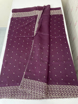 Blended soft silk saree with embriodery MS4447