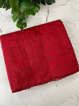 NetKota Applique work saree  MSH148- Red