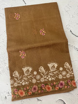 Silky kota embroidery saree MSK4333