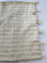 Blended tussar saree with kanta embriodery and appliqué work- MBTS99