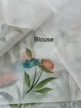 NetkKota saree with handpainting and embroidery MS7833