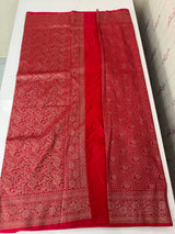 Banarasi semi katan saree SHKNSNM Red
