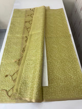 Tissue Silk embriodery saree MS49889- DuskyGreen