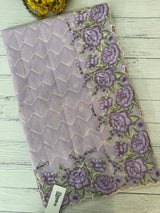 Phulkari NetKota embroidery saree - MPKS905 Lavender