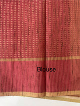 Multi color Semi silk saree with borders MSS489