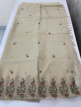 Soft crush chiffon saree with embroidery MCH390