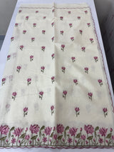 Mul chanderi embriodery saree with scalloped borders MSH176 (8)