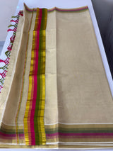 Kerala Golden tissue saree