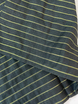 Linen cotton saree with blouse MLC71 Black