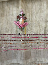 Handworked Blended tussar silk saree MS90543 (11)