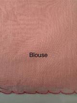 Mul chanderi applique work saree MSH444 - PeachPink