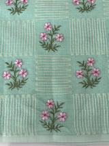 Netkota embriodery saree MS1496 Pastel AquaBlue