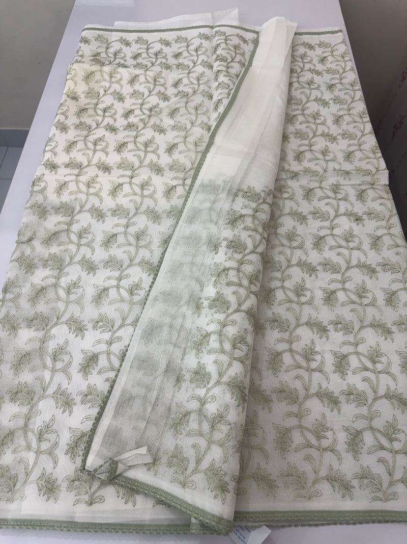 Kota cotton embriodery saree MS1490