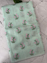 Netkota embriodery saree MS1496 Pastel AquaBlue