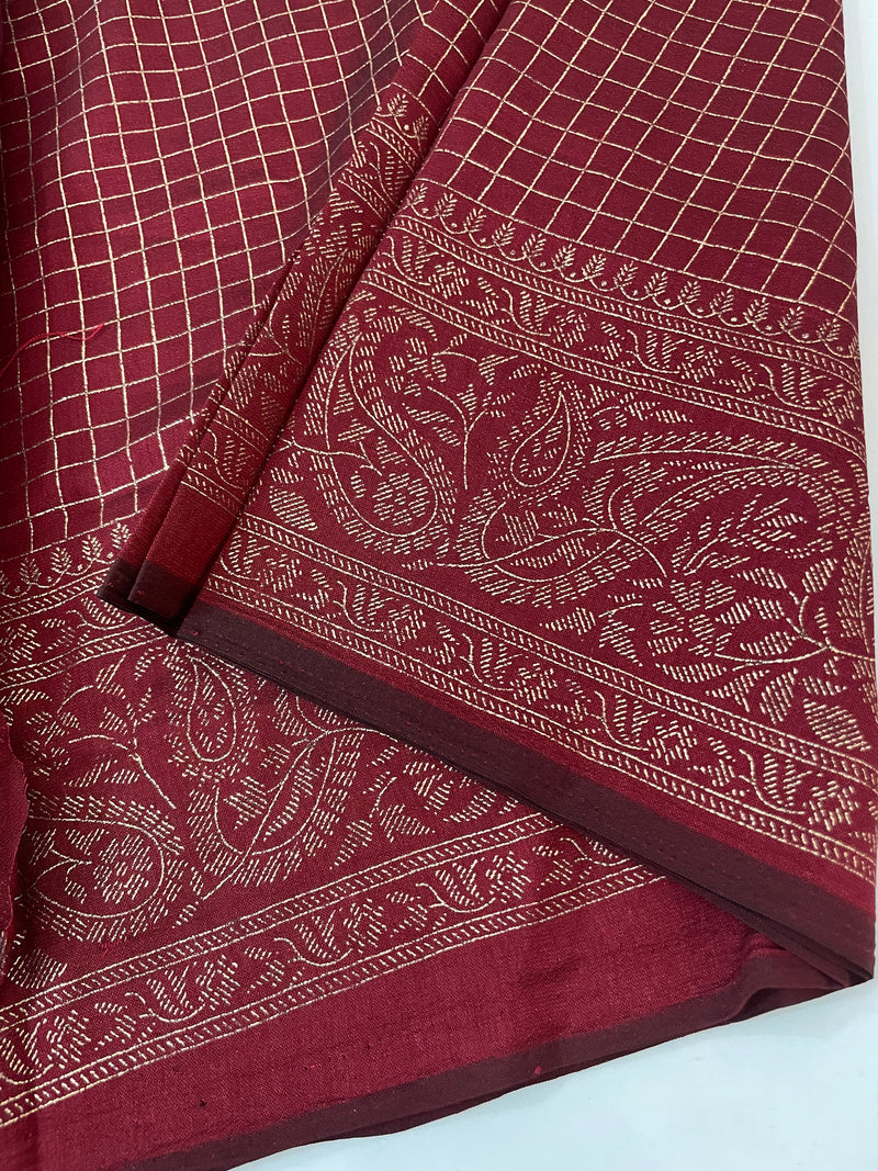 Chiffon saree with foil prints - MS7611