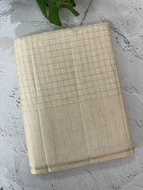Soft silk saree with zari check weaving  MSG6162 PearlCream