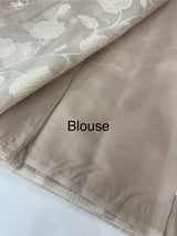 Kota cotton applique work saree- MSH7877 PaleBrown