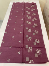 Butter silk saree with embroidery MTS569