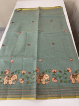 Cotton silk Saree with embroidery MSJ7666