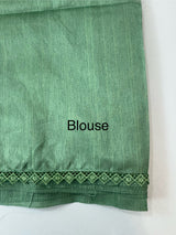 Art silk saree with embroidery SVTS26 DuskyGreen