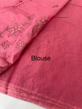 Mul chanderi tissue applique saree MSH150