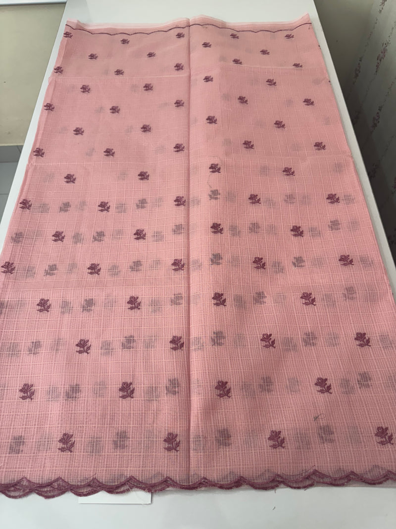 NetKota Applique work saree  MS6798- Pink