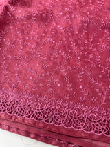 Cutwork Blended tussar saree with thread work MTS9078