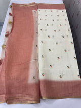 Ombre semi Linen Saree - MSL1514 (2)