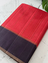 Semi silk saree with zari weaving  MSG6161