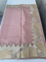 Soft Turkish Organza saree MSOS101 PastelPink