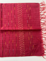 Blended tussar saree with thread work MTS5444