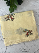 Kota silk saree with embroidery MS15220 - PastelYellow