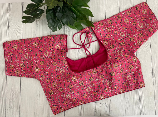 Padded Readymade Blouse (Size upto 40)- MSBL