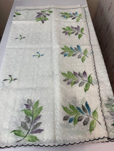 NetKota saree with handpainting and embroidery MS7833