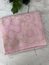 Viscose organza saree with thread work - MSH925 PastelPink