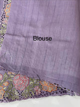 Blended tussar saree with cutwork border- MSHK695