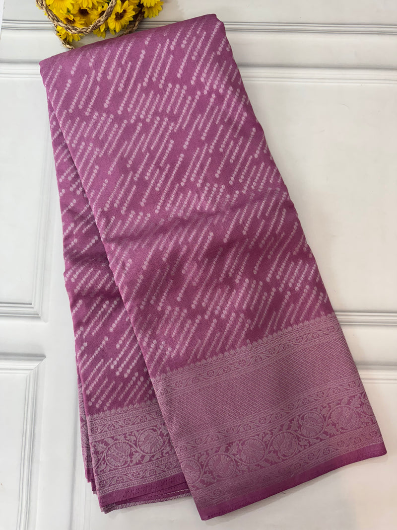 Soft chiffon Georgette saree - MS13321 OnionPink