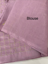 Tussar finish soft silk saree with thread work MTS955