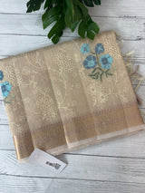 Tissue Silk embriodery saree MS49892
