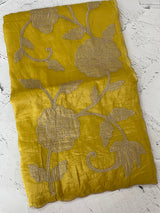 Soft crush Organza saree with embroidery and applique work MS14764