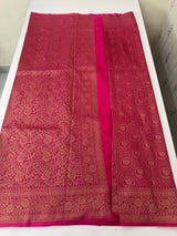 Banarasi semi katan saree SHKNSNM RaniPink (1)