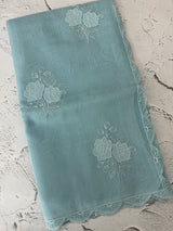 Kota Moonga checks Applique work saree  MSH278 Blue