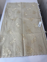 Silky kota embroidery saree  MSK890 Beige