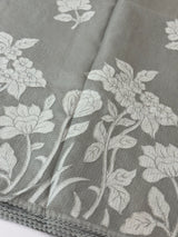 Soft kota silk saree with applique work MS15017- Grey