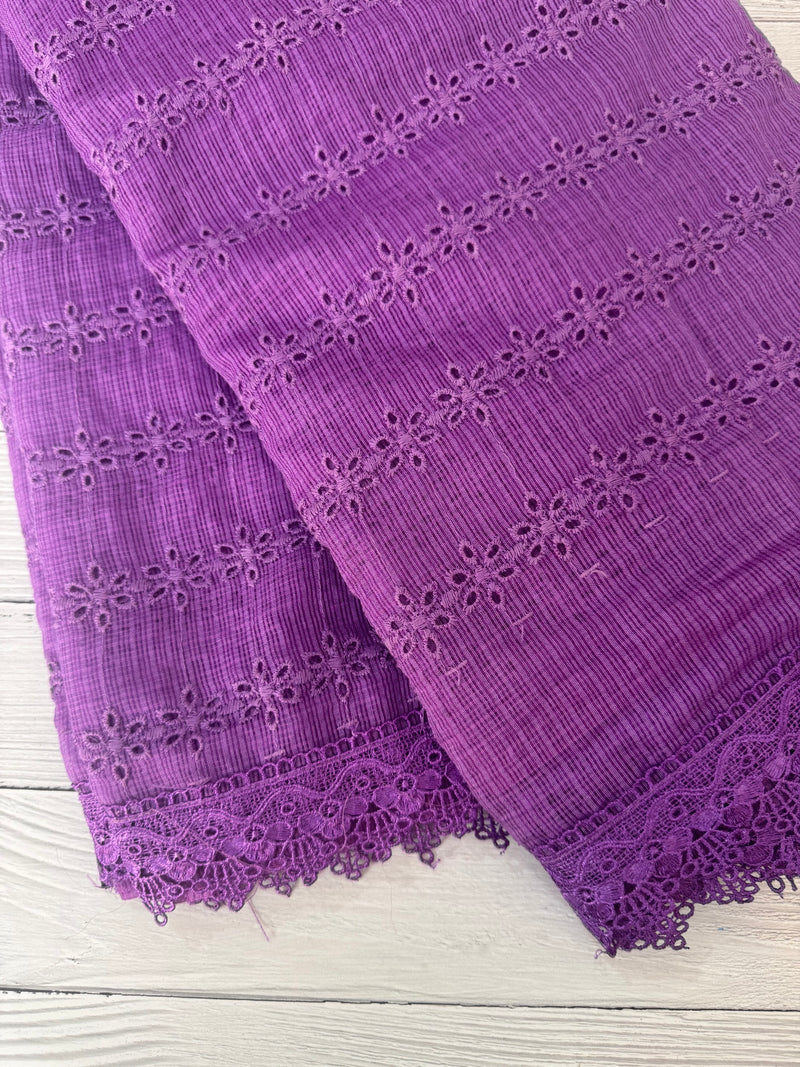 NetKota Hakoba saree with lace border MS6713