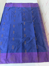 Semi silk saree with blouse MBS7854