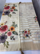 Chanderi Semi silk saree with digital prints MSR692