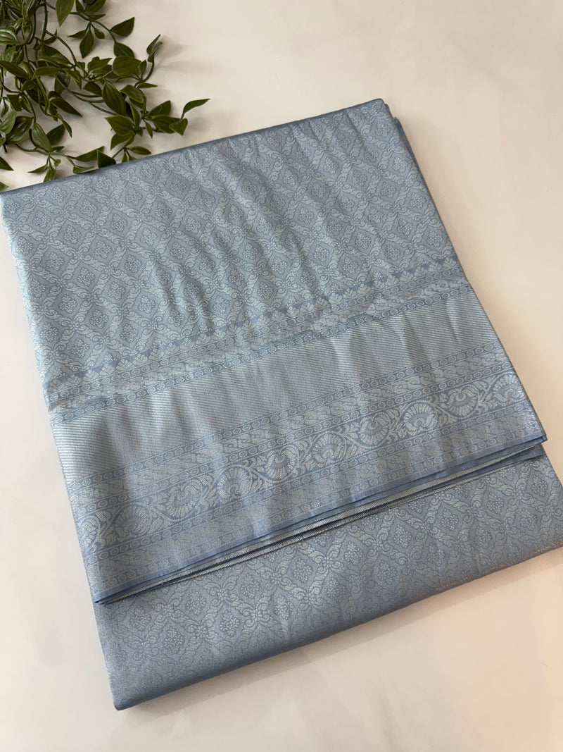 Pastel soft silk Saree - MKP915 PowderBlue